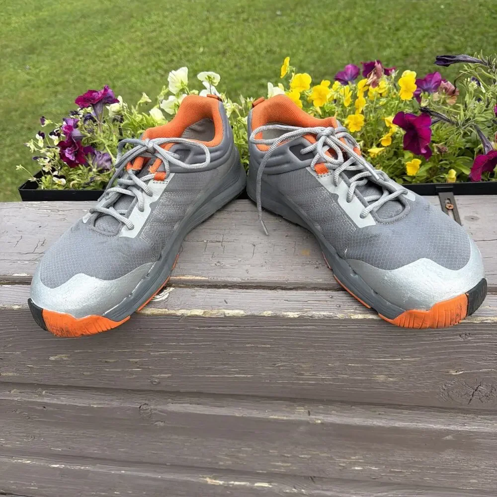 Timberland PRO TB0A67JKEEG Gray Orange Safety Toe EH SR Utility Shoes Size 11M